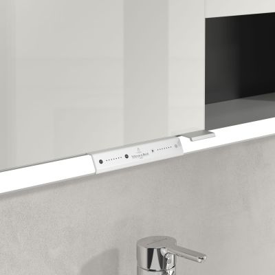 Villeroy & Boch My View+ szafka 80x16,8x75 cm z lustrem volcano black A48280VL