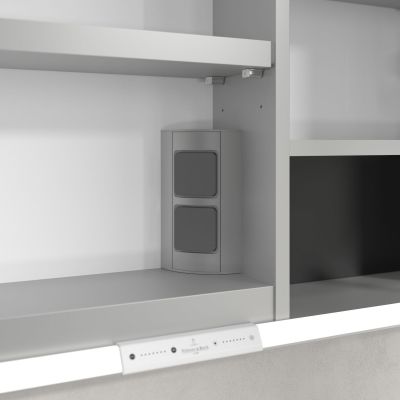 Villeroy & Boch My View+ szafka 80x16,8x75 cm z lustrem volcano black A48280VL