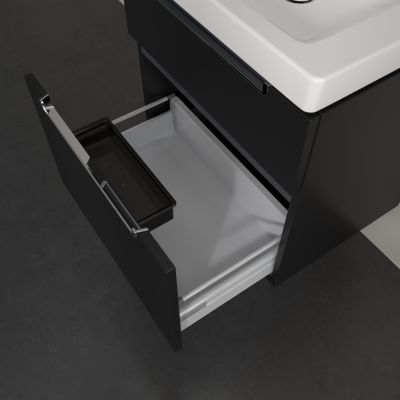 Villeroy & Boch Subway 2.0 szafka 58,7x45,4x59 cm podumywalkowa wisząca Volcano Black A90910VL