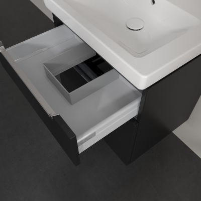 Villeroy & Boch Subway 2.0 szafka 58,7x45,4x59 cm podumywalkowa wisząca Volcano Black A90910VL