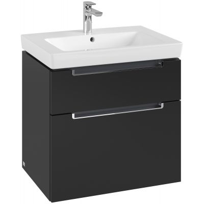 Villeroy & Boch Subway 2.0 szafka 63,7x45,4x59 cm podumywalkowa wisząca Volcano Black A91010VL