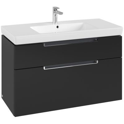 Villeroy & Boch Subway 2.0 szafka 98,7x44,9x59 cm podumywalkowa wisząca Volcano Black A91510VL