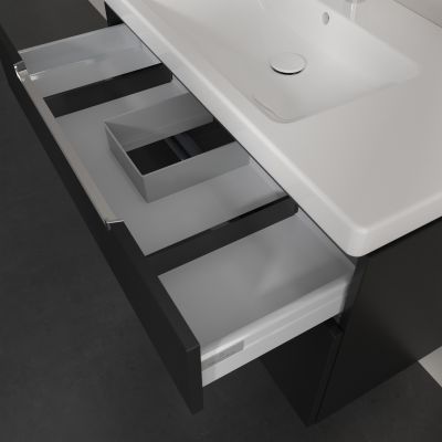 Villeroy & Boch Subway 2.0 szafka 98,7x44,9x59 cm podumywalkowa wisząca Volcano Black A91510VL