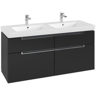 Villeroy & Boch Subway 2.0 szafka 128,7x44,9x59 cm podumywalkowa wisząca Volcano Black A91710VL