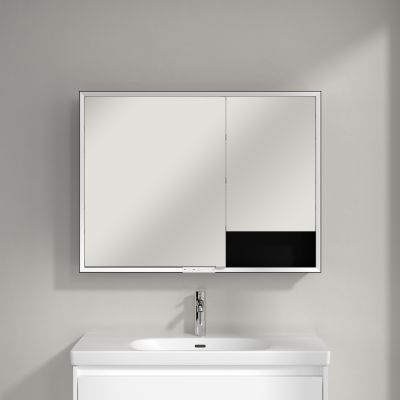 Villeroy & Boch My View+ szafka 100x16,8x75 cm z lustrem aluminium B4811000