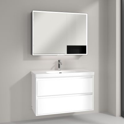 Villeroy & Boch My View+ szafka 100x16,8x75 cm z lustrem aluminium B4811000