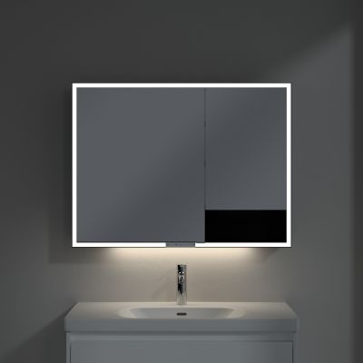 Villeroy & Boch My View+ szafka 100x16,8x75 cm z lustrem aluminium B4811000