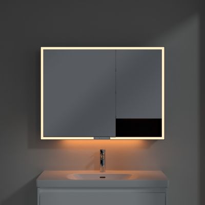 Villeroy & Boch My View+ szafka 100x16,8x75 cm z lustrem aluminium B4811000