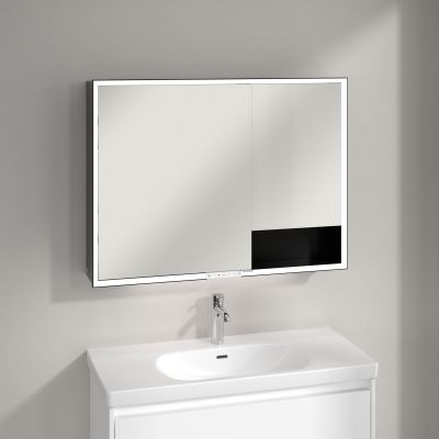 Villeroy & Boch My View+ szafka 80x16,8x75 cm z lustrem aluminium B4818000