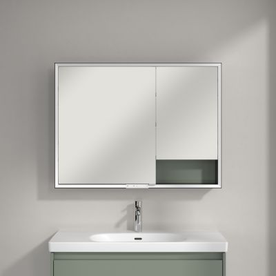 Villeroy & Boch My View+ szafka 100x16,8x75 cm z lustrem Soft Green B48110AF