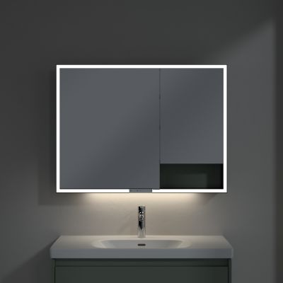 Villeroy & Boch My View+ szafka 100x16,8x75 cm z lustrem Soft Green B48110AF