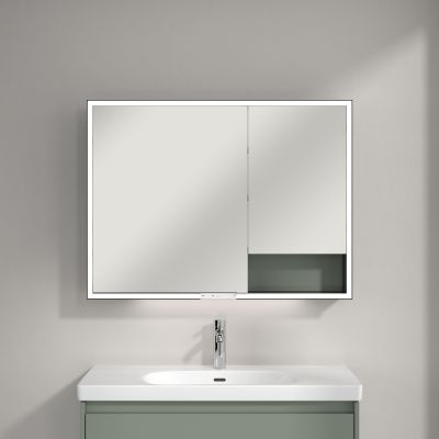 Villeroy & Boch My View+ szafka 100x16,8x75 cm z lustrem Soft Green B48110AF