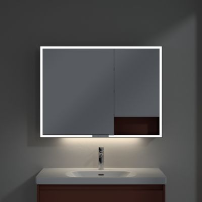 Villeroy & Boch My View+ szafka 100x16,8x75 cm z lustrem Wine Red B48110AH