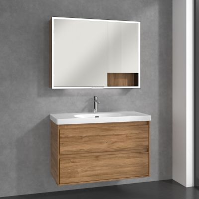 Villeroy & Boch My View+ szafka 100x16,8x75 cm z lustrem Oak Kansas B48110RH
