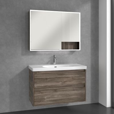 Villeroy & Boch My View+ szafka 100x16,8x75 cm z lustrem Stone Oak B48110RK