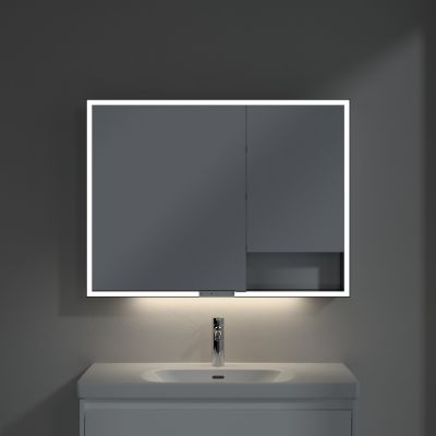 Villeroy & Boch My View+ szafka 100x16,8x75 cm z lustrem Pure White B48110VF