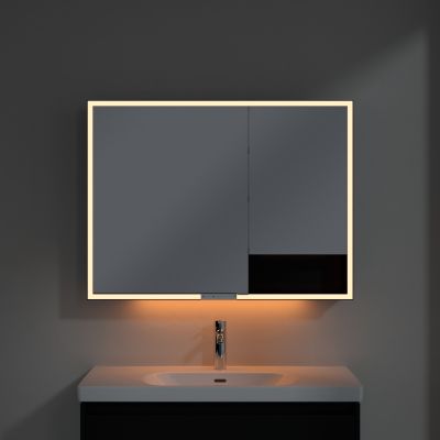 Villeroy & Boch My View+ szafka 100x16,8x75 cm z lustrem Volcano Black B48110VL