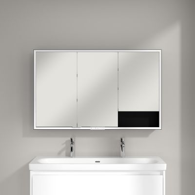 Villeroy & Boch My View+ szafka 120x16,8x75 cm z lustrem aluminium B4811200