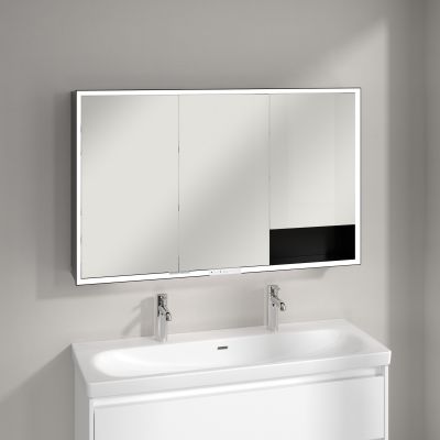 Villeroy & Boch My View+ szafka 120x16,8x75 cm z lustrem aluminium B4811200