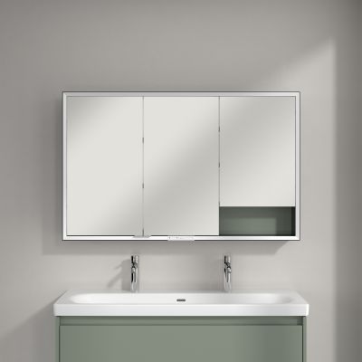 Villeroy & Boch My View+ szafka 120x16,8x75 cm z lustrem Soft Green B48112AF