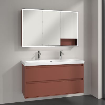 Villeroy & Boch My View+ szafka 120x16,8x75 cm z lustrem Wine Red B48112AH