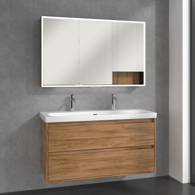 Villeroy & Boch My View+ szafka 120x16,8x75 cm z lustrem Oak Kansas B48112RH