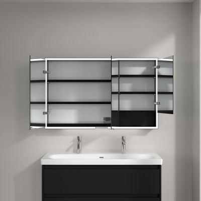 Villeroy & Boch My View+ szafka 120x16,8x75 cm z lustrem Volcano Black B48112VL