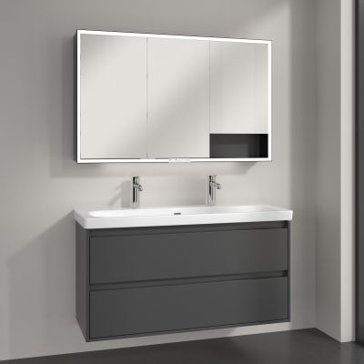 Villeroy & Boch My View+ szafka 120x16,8x75 cm z lustrem Graphite B48112VR