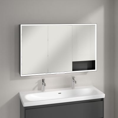 Villeroy & Boch My View+ szafka 120x16,8x75 cm z lustrem Graphite B48112VR