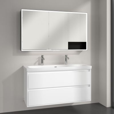 Villeroy & Boch My View+ szafka 130x16,8x75 cm z lustrem aluminium B4811300