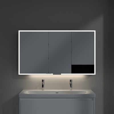 Villeroy & Boch My View+ szafka 130x16,8x75 cm z lustrem aluminium B4811300