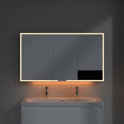 Villeroy & Boch My View+ szafka 130x16,8x75 cm z lustrem aluminium B4811300