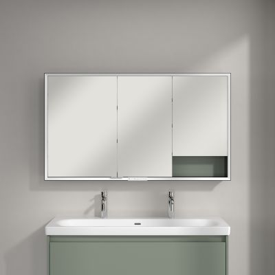 Villeroy & Boch My View+ szafka 130x16,8x75 cm z lustrem Soft Green B48113AF