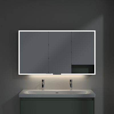 Villeroy & Boch My View+ szafka 130x16,8x75 cm z lustrem Soft Green B48113AF