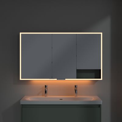 Villeroy & Boch My View+ szafka 130x16,8x75 cm z lustrem Soft Green B48113AF