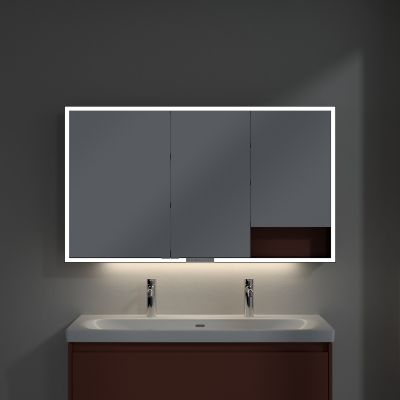 Villeroy & Boch My View+ szafka 130x16,8x75 cm z lustrem Wine Red B48113AH