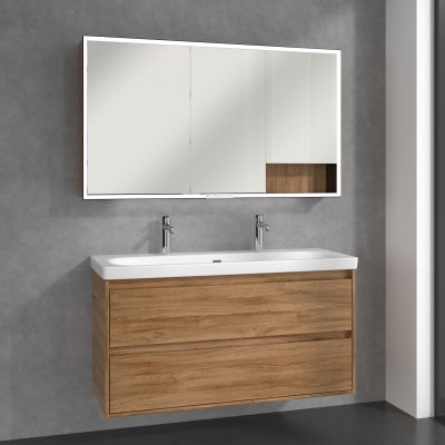 Villeroy & Boch My View+ szafka 130x16,8x75 cm z lustrem Oak Kansas B48113RH