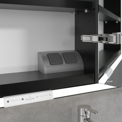 Villeroy & Boch My View+ szafka 130x16,8x75 cm z lustrem Stone Oak B48113RK