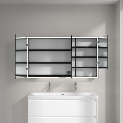 Villeroy & Boch My View+ szafka 130x16,8x75 cm z lustrem Brilliant White B48113VE