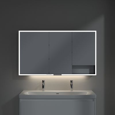 Villeroy & Boch My View+ szafka 130x16,8x75 cm z lustrem Pure White B48113VF