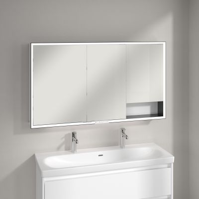 Villeroy & Boch My View+ szafka 130x16,8x75 cm z lustrem Pure White B48113VF