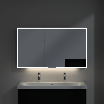 Villeroy & Boch My View+ szafka 130x16,8x75 cm z lustrem Volcano Black B48113VL