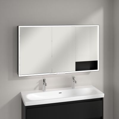 Villeroy & Boch My View+ szafka 130x16,8x75 cm z lustrem Volcano Black B48113VL