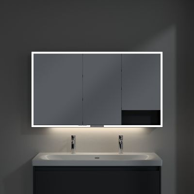 Villeroy & Boch My View+ szafka 130x16,8x75 cm z lustrem Graphite B48113VR