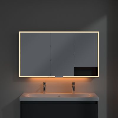 Villeroy & Boch My View+ szafka 130x16,8x75 cm z lustrem Graphite B48113VR