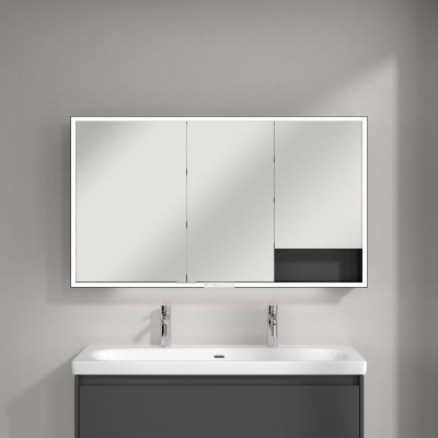 Villeroy & Boch My View+ szafka 130x16,8x75 cm z lustrem Graphite B48113VR