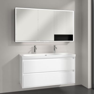 Villeroy & Boch My View+ szafka 140x16,8x75 cm z lustrem aluminium/czarny B4811400