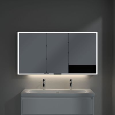 Villeroy & Boch My View+ szafka 140x16,8x75 cm z lustrem aluminium/czarny B4811400