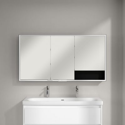 Villeroy & Boch My View+ szafka 140x16,8x75 cm z lustrem aluminium/czarny B4811400