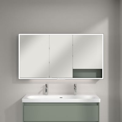 Villeroy & Boch My View+ szafka 140x16,8x75 cm z lustrem Soft Green/czarny B48114AF